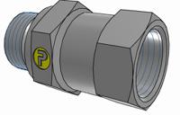 8m18f682edmxs Parker Hydraulic Male Stud M18 Male to UNF 3/4-16 Female, 8M18F682EDMXS