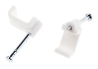 233-607 RS PRO White PE Rectangular cable clip