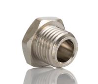 160050028 Norgren 1/4 in Male Nickel Plated Brass Plug Fitting for G1/4in
