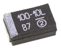 593d107x9010d2te3 Vishay 100μF MnO2 Tantalum Capacitor 10V dc, 593D Series