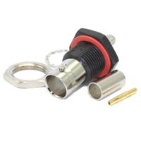 10-258-b36-fa COAX Connectors, Jack Panel Mount BNC Connector, 75Ω, Crimp Termination, Straight Body