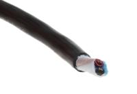 25062-bk005 Alpha Wire Xtra-Guard 2 Performance Cable Control Cable, 2 Cores, 0.81 mm² 18 AWG, Unscreened, 30 m, Black Polyvinyl