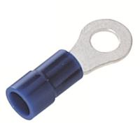 178-8687 RS PRO Insulated Ring Terminal, 4.3mm Stud Size, 1.5mm² to 2.5mm² Wire Size, Blue