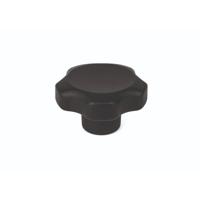 284-5451 RS PRO Black Thermoplastic Multiple Lobes Clamping Knob, M12, Female Insert