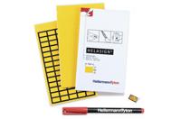 598-12127-tag121b-270-ye-270-ye HellermannTyton HELASIGN Rubber Adhesive Cable Marker, Yellow, 598-12127 TAG121B-270-YE-270-YE