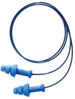 1012522 Honeywell Safety Blue Reusable Corded Ear Plugs, 30dB Rated, Metal Detectable, 50 Pairs