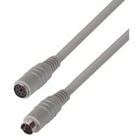 dk226mf-6 L-Com Male 6 Pin Header to Female 6 Pin Header Grey DIN Cable 6ft
