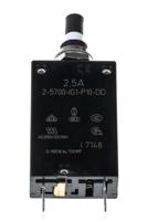 2-5700-ig1-p10-dd-000040-25a ETA Thermal Circuit Breaker - 2-5700  Single Pole 250V Voltage Rating Panel Mount, 2.5A Current Rating