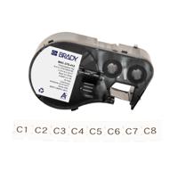 m4c-375-412 Brady B-412 Black on White Label Printer Labels, 9.53mm Width, 1 Qty