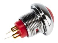 891-9842 RS PRO Illuminated Miniature Push Button Switch, Momentary, Panel Mount, 13.6mm Cutout, SPST, Yellow LED, 250 V ac @