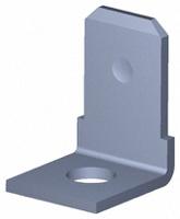 42095-1 TE Connectivity FASTON .250 Uninsulated Male Spade Connector, PCB Tab, 6.35 x 0.81mm Tab Size