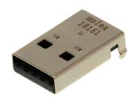 48037-0001 Molex Right Angle, Through Hole, Plug- Single Port Type A 2.0 USB Connector