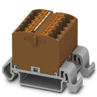 3273164 Phoenix Contact Distribution Block, 12 Way, 4mm², 24A, 690 V, Brown