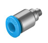 qsm-m3-4-i Festo QS Series Straight Threaded Adaptor, M3 Male to Push In 4 mm, Threaded-to-Tube Connection Style, 153314