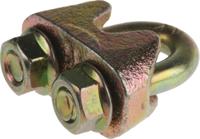 197-0146 RS PRO Steel 6.5mm Diameter Wire Rope Clamp