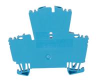 1021580000 Weidmuller  WDK 2.5 BL Series Blue, 2.5mm², Double-Level, Screw Termination