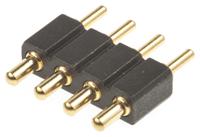 811-s1-004-10-016101 Preci-Dip 811 Series Straight Through Hole Spring Loaded Connector, 4 Contact(s), 2.54 mm Pitch, 1 Row, Shrouded