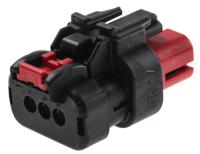 776429-1 TE Connectivity, AMPSEAL 16 Automotive Connector Plug Red 3 Way
