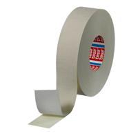 04974-00086-00 Tesa 04974 White Double Sided Tape, 0.38mm Thick, Steel - 5 N/cm, Cloth Backing