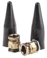 km409-55 Prysmian KM409 Series Brass Cable Gland Kit, M25 Thread, 13mm min., 19.5mm max., IP66