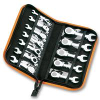 142ca12 BETA 12-Piece Ratchet Spanner Set, 8 mm, 9 mm, 10 mm, 11 mm, 12 mm, 13 mm, 14 mm, 15 mm, 16 mm, 17 mm, 18 mm, 19 mm