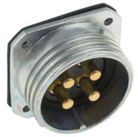 sl-em-34-h Amphenol Socapex Circular Connector, 4 Contacts, Panel, Standard Connector, Plug, Male, IP67, SL61 Series
