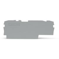 2002-1791 WAGO TOPJOB S Series End and Intermediate Plate for Use with DIN Rail Terminal Block, ATEX, IECEx