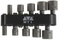 560-760 MTI 10-Piece Metric 1/4 in Bit Socket Set, Hex Bit