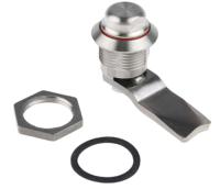 729-3202 RS PRO Stainless Steel Hygienic Latch, 18mm Panel-to-Tongue, 20.2 x 22.2mm Cutout, Spanner Unlock