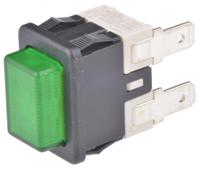 sxl4126h1e00000 Molveno Illuminated Push Button Switch, Latching, Panel Mount, SPST, 125/250V ac
