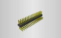 tsw-117-08-g-d-ra Samtec TSW Series Straight Through Hole Pin Header, 34 Contact(s), 2.54 mm Pitch, 2 Row, Unshrouded