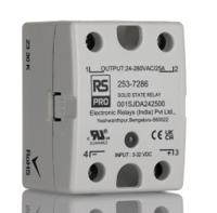 253-7286 RS PRO Solid State Relay, 25 Amps Load, Panel Mount, Surface Mount, 280 Vrms Load, 32 Vdc Control