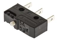 db1c-b1aa ZF Button Micro Switch, Tab Terminal, 6 A @ 250 V ac, SPDT