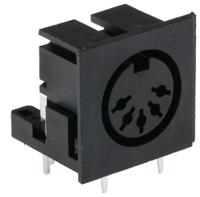 491-087 RS PRO 5 Pole Right Angle Din Socket, 2A, 100 V ac, Push-In, Female, Through Hole