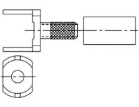 tmn0111b2-3g-05 Amphenol RF Straight BNC Connector, PCB Mount, RG174/U, RG188 A/U, RG316/U
