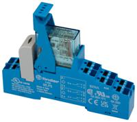 48p870240050spa Finder 48 Series Interface Relay, DIN Rail Mount, 24V dc Coil, DPDT-2C/0, 2-Pole, 10A Load