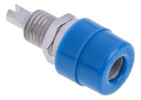 930176102 Hirschmann Test & Measurement Blue Female Banana Socket, 4 mm Connector, Solder Termination, 32A, 30 V ac, 60V dc, Tin