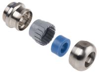 53806753 Lapp SKINTOP Series Metallic Stainless Steel Cable Gland, M32 Thread, 8mm min., 15mm max., IP68, IP69