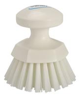 38856 Vikan Hard Bristle Yellow Hand Brush, 110mm bristle length, Polyester, Polypropylene, Stainless Steel bristle material
