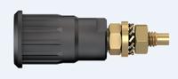 233140-21 Staubli Black Female Banana Socket, 4 mm Connector, Press Fit Termination, 24A, 1000V, Gold Plating