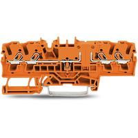 2002-1802 WAGO  TOPJOB S Series Orange, 2.5mm², 1-Level, Push In Termination, ATEX, CSA, IECEx