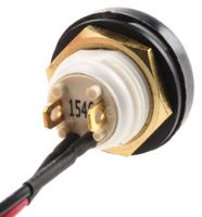 48-1-rb-b-bk-b ITW Switches 48 Series Illuminated Push Button Switch, Momentary, Panel Mount, 13.6mm Cutout, SPST, Blue LED, 48V dc,