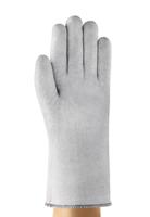 42474080 Ansell ActivArmr Grey Polyester Cotton Fibre Work Gloves, Size 8, Nitrile Coating