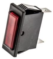c0430alnab Arcolectric (Bulgin) Ltd 0430 Series Red Neon Panel Mount Indicator, 250V, 30 x 11mm Mounting Hole Size, Solder Tab