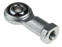 198-8951 RS PRO M6 x 1 Female Steel Rod End, 6mm Bore, 39mm Long, Metric Thread Standard, Female Connection Gender
