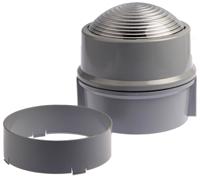 89012068 Werma BWM 890 Series Red Steady Beacon, 115 → 230 V ac, Base Mount, LED Bulb, IP65
