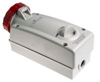5613287 Scame Switchable IP67 Industrial Interlock Socket 3PN+E, Earthing Position 6h, 32A, 415 V