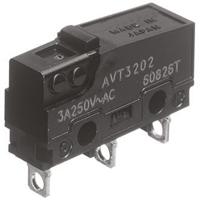 avt32023 Panasonic Pin Plunger Micro Switch, Solder Terminal, 3 A @ 250 V ac, SP-CO