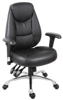 180-9723 RS PRO Black Faux Leather Executive Chair