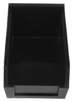 909-6906 RS PRO PP Storage Bin, 165mm x 100mm x 75mm, Black